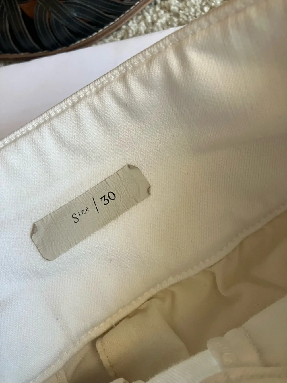 Anthropologie White High-Rise Denim Shorts - Picture 4 of 14